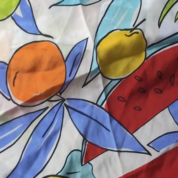 Liz Claiborne 💯Silk Colorful Summer Fruit Watermelon Print Large Scarf Bandana - Picture 5 of 11